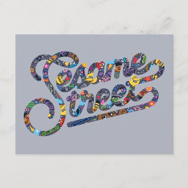 Postal Sesame Sesame | Logotipo Doodle (Anverso)