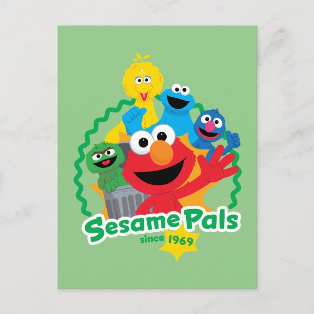 Postal Sesame Street | Amigos de Sesame Desde 1969 (Anverso)