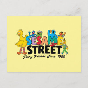 Postal Sesame Street   Amigos Peludos Desde 1969