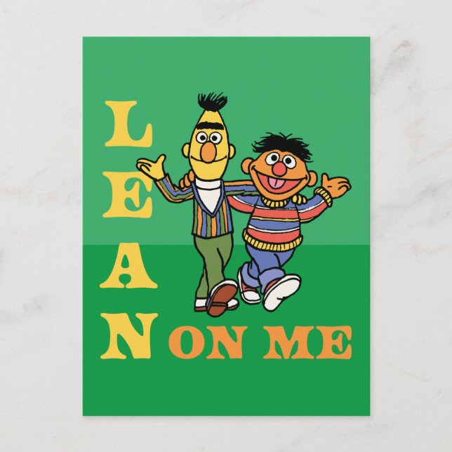 Postal Sesame Street | Bert & Ernie Lean on Me (Anverso)