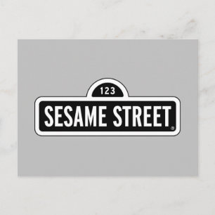 Postal Sesame Street   Logotipo B&W
