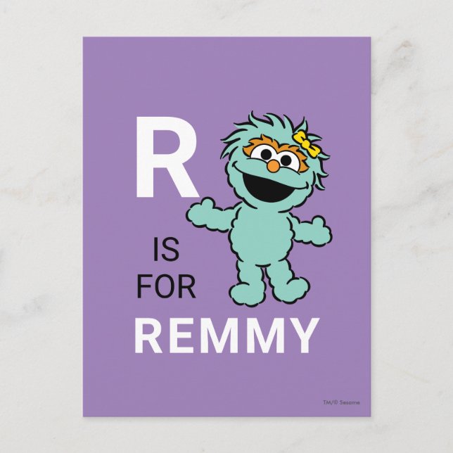 Postal Sesame Street | R is for Rosita | Add Your Name (Anverso)