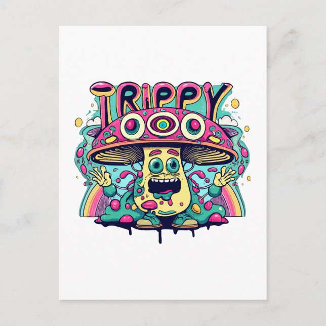 Postal Seta Feliz Trippy (Anverso)