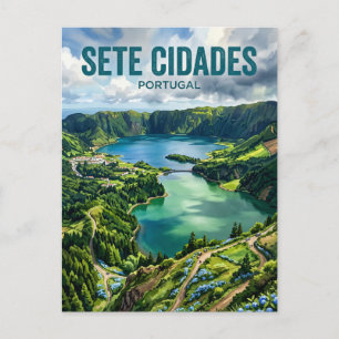 Postal Sete Cidades Portugal