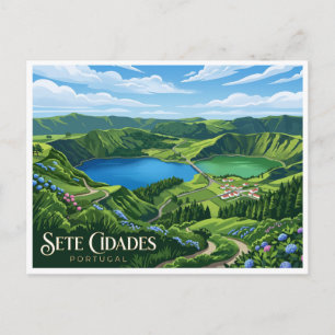 Postal Sete Cidades, São Miguel Portugal