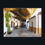 Postal Setenil de las Bodegas - La verdadera España<br><div class="desc">La pequeña pero magnífica ciudad de Setenil de las Bodegas España,  donde se han tallado muchos edificios en la roca de la zona. Ver la colección completa de Real Spain.</div>
