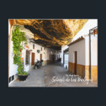 Postal Setenil de las Bodegas - La verdadera España<br><div class="desc">La pequeña pero magnífica ciudad de Setenil de las Bodegas España,  donde se han tallado muchos edificios en la roca de la zona. Ver la colección completa de Real Spain.</div>