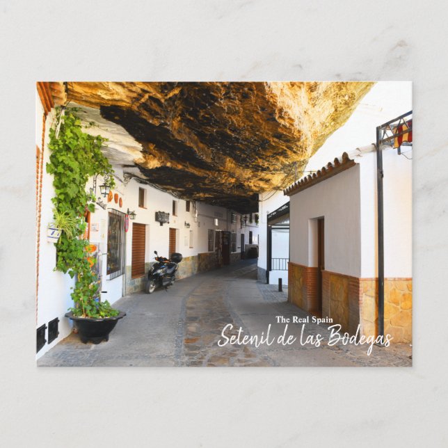 Postal Setenil de las Bodegas - La verdadera España (Anverso)