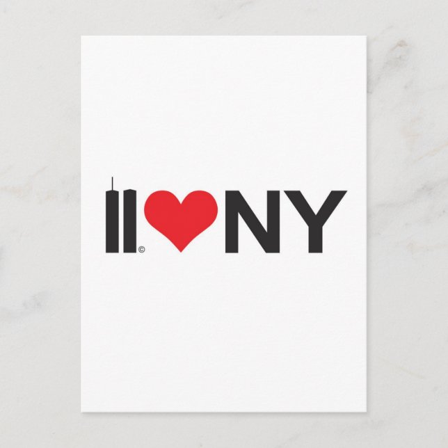 Postal Setiembre 11 Torres gemelas Aman NY (Anverso)