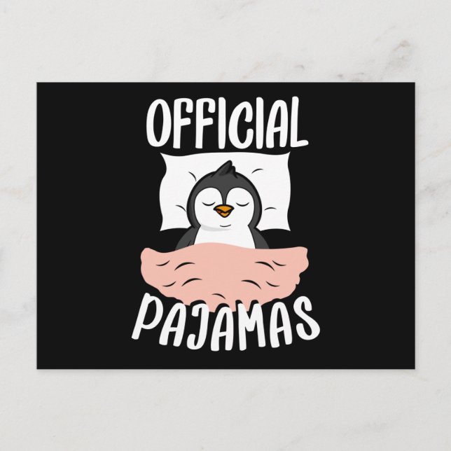 Postal Seudónimo oficial Penguin Pajamas (Anverso)