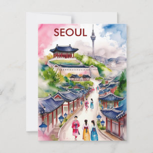 Postal Seúl Corea del Sur