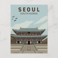 Seúl Corea del Sur Arte Vintage Viajes
