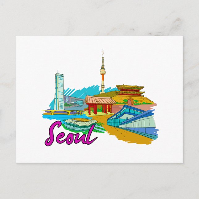 Postal Seúl - Corea del Sur.png (Anverso)