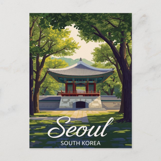 Postal Seúl Hyangwonjeong (Anverso)