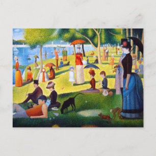 Postal Seurat: Domingo en La Grande Jatte