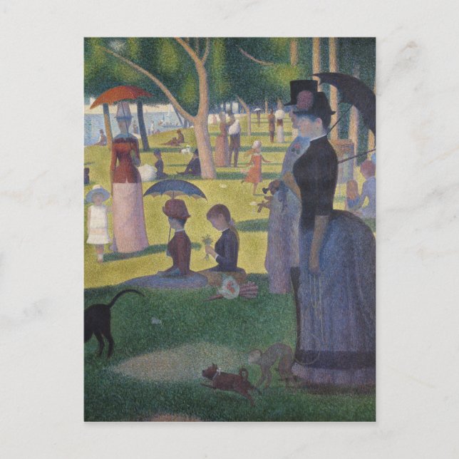 Postal Seurat Sunday Afternoon La Grande Jatte Bella Arte (Anverso)