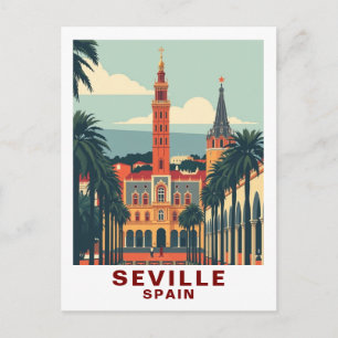 Postal Sevilla Antigua, España Catedral Viaje