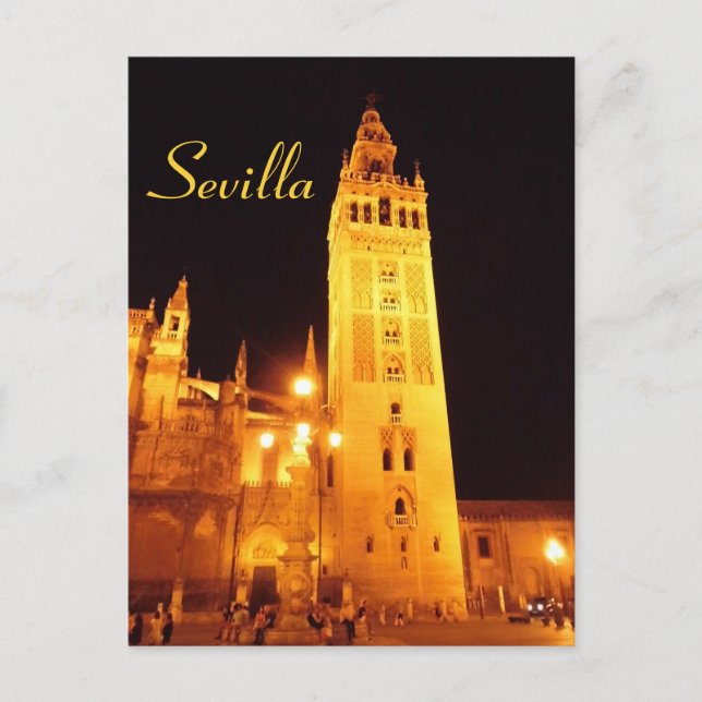 Postal Sevilla at night (Anverso)