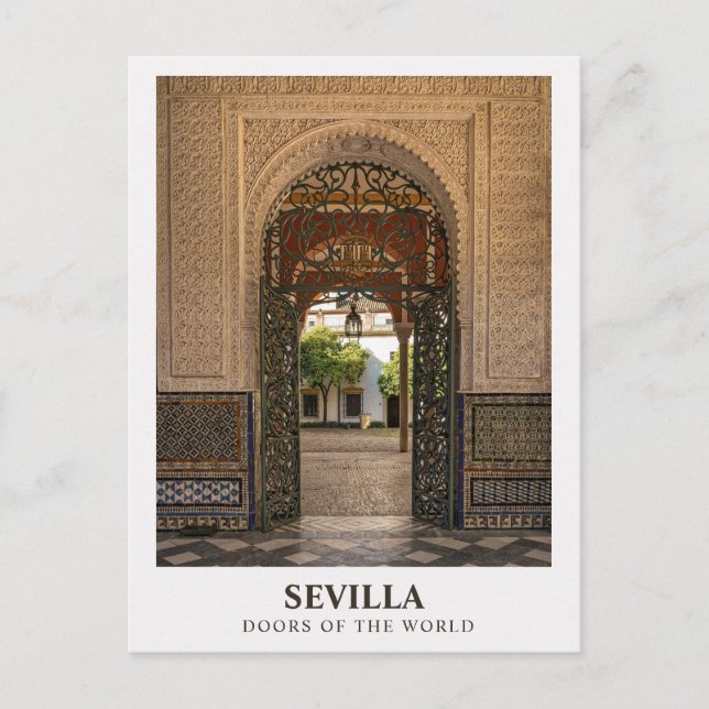 Postal SEVILLA - Doors of the World Postcard Collection (Anverso)