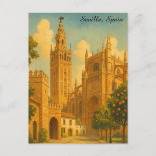 Postal Sevilla España Andalucía Viajes Antiguos