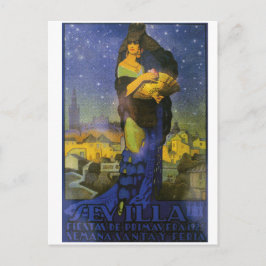 Postal Sevilla España Flamenco Dancer 1925