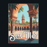 Postal Sevilla vintage, España - Recuerdos Españoles Clás<br><div class="desc">Descubra la belleza intemporal de Sevilla con esta antigua postal. Perfecto para los amantes de los viajes y los coleccionistas, este clásico recuerdo español muestra el encanto y la rica historia de una de las ciudades más amadas de España. Esta postal es un delicioso regalo o placer, y captura la...</div>