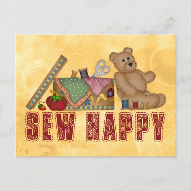Postal Sew Happy (Anverso)
