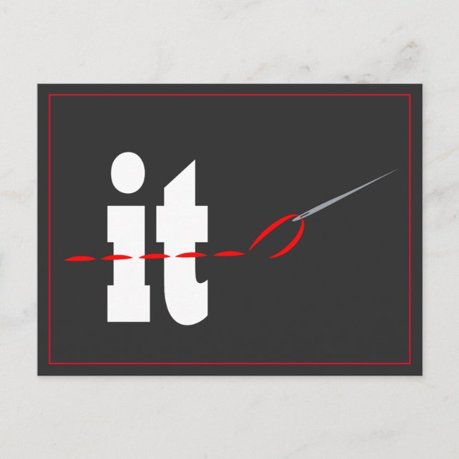 Postal Sew Over It Postcard (Anverso)