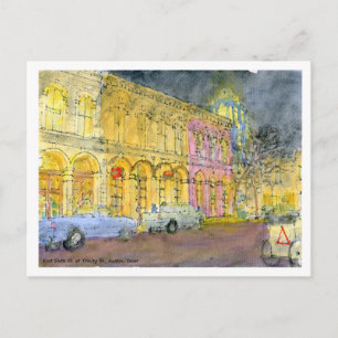 Postal Sexta calle del Este en Trinity St., Austin, Texas