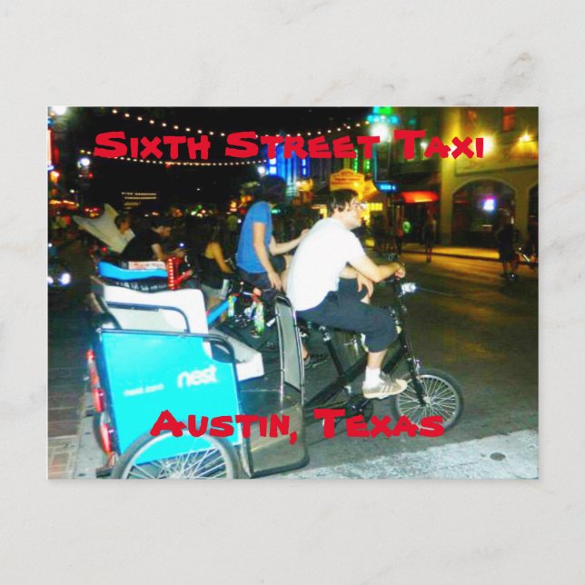 Postal Sexta carta de taxis (Anverso)