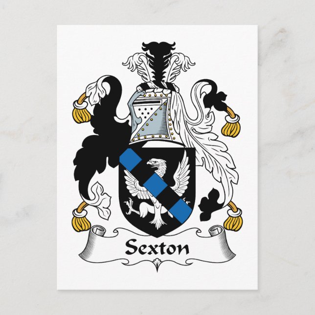 Postal Sexton Family Crest (Anverso)