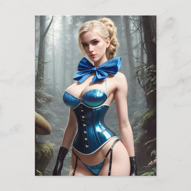 Postal Sexy Blue Lingerie (Anverso)