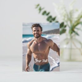 Postal Sexy Brunette Man