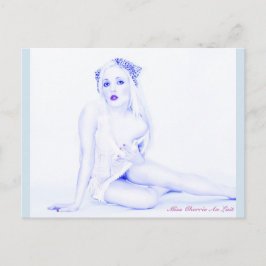 Postal Sexy Retro Pin Up Modelo Chica Babe Art Postcard
