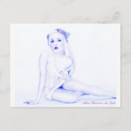 Postal Sexy Vintage Pin Up Modelo Chica Babe Art Postcard