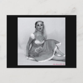 Postal Sexy Vintage Pinup Chica Babe Modelo de arte Postc