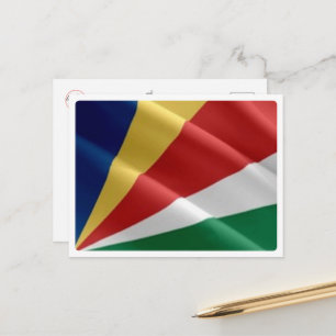 Postal Seychelles - Bandera onduladora -
