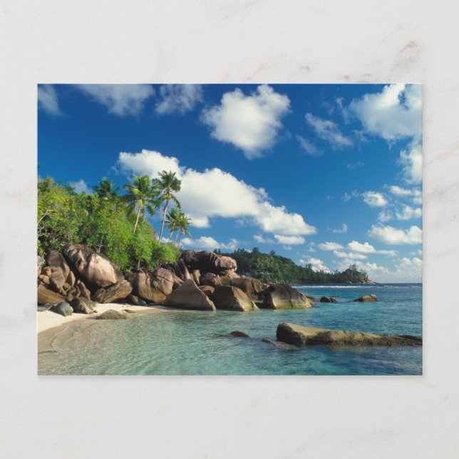 Postal Seychelles, Isla de Mahe, Bahía de Lazare (Anverso)
