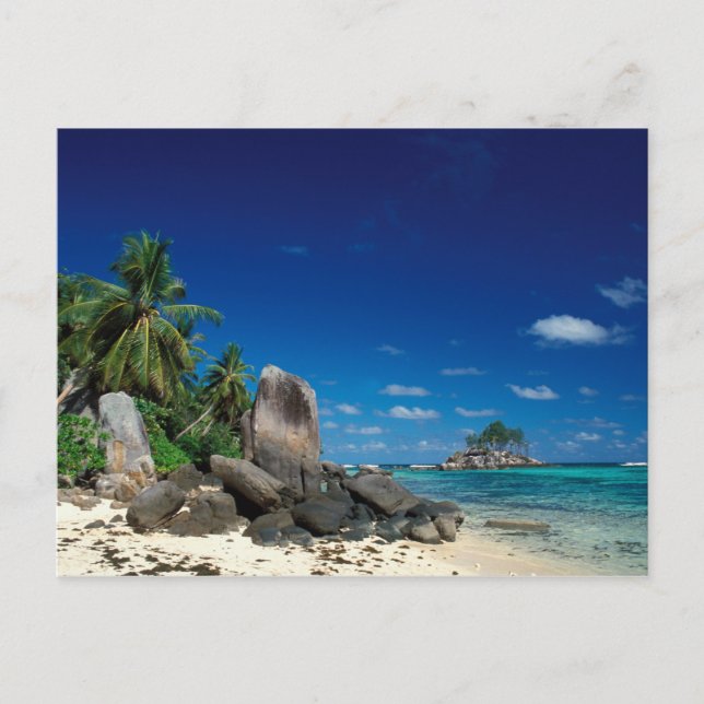 Postal Seychelles, Isla de Mahe, Playa Anse Royale. (Anverso)