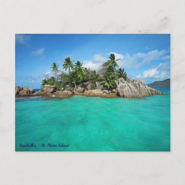 Postal Seychelles, Praslin - Isla tropical - Foto (Anverso)