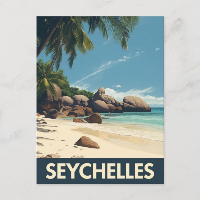 Postal Seychelles tropical (Anverso)