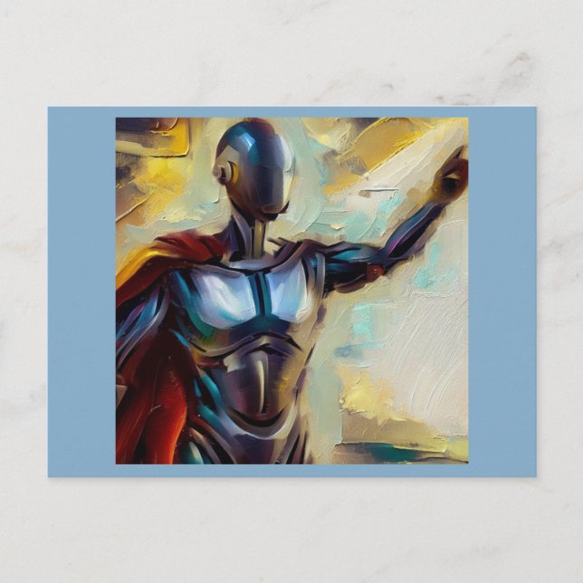 Postal SF - Héroe de Inteligencia Artificial 4 (Anverso)