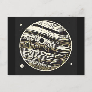 Postal SF Jupiter Woodcut 1