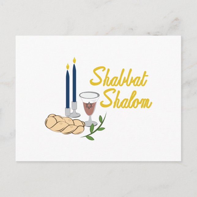 Postal Shabbat Shalom (Anverso)