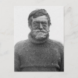 Postal Shackletonin Antártico Nimrod imagen y cita