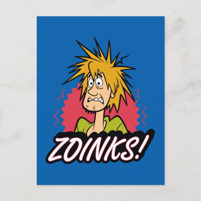 Postal Shaggy "¡Zoinks!" Diseño (Anverso)
