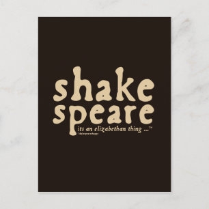Postal Shakespeare - es algo isabelino