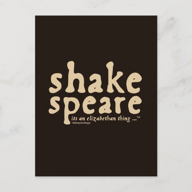 Postal Shakespeare - es algo isabelino (Anverso)