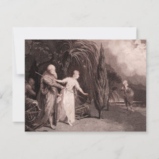 Postal Shakespeare La tempestad miranda se enamora