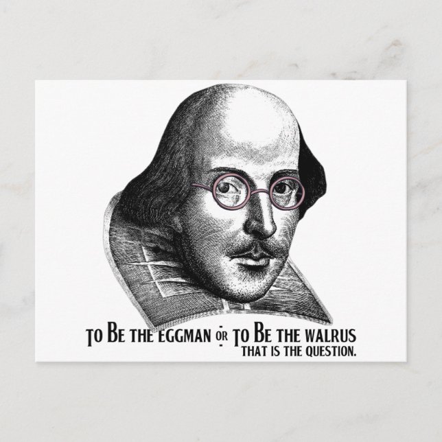 Postal Shakespeare Lennon II (Anverso)